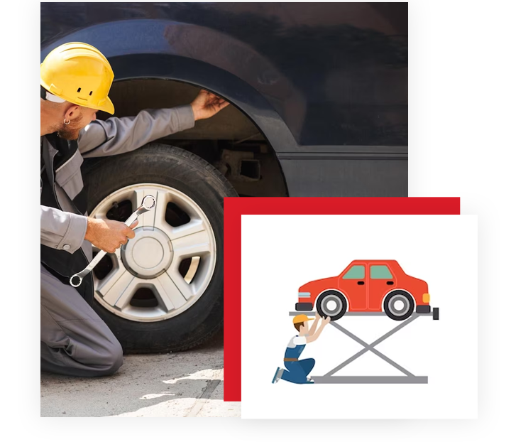 Repairing a Mobile tyre in London